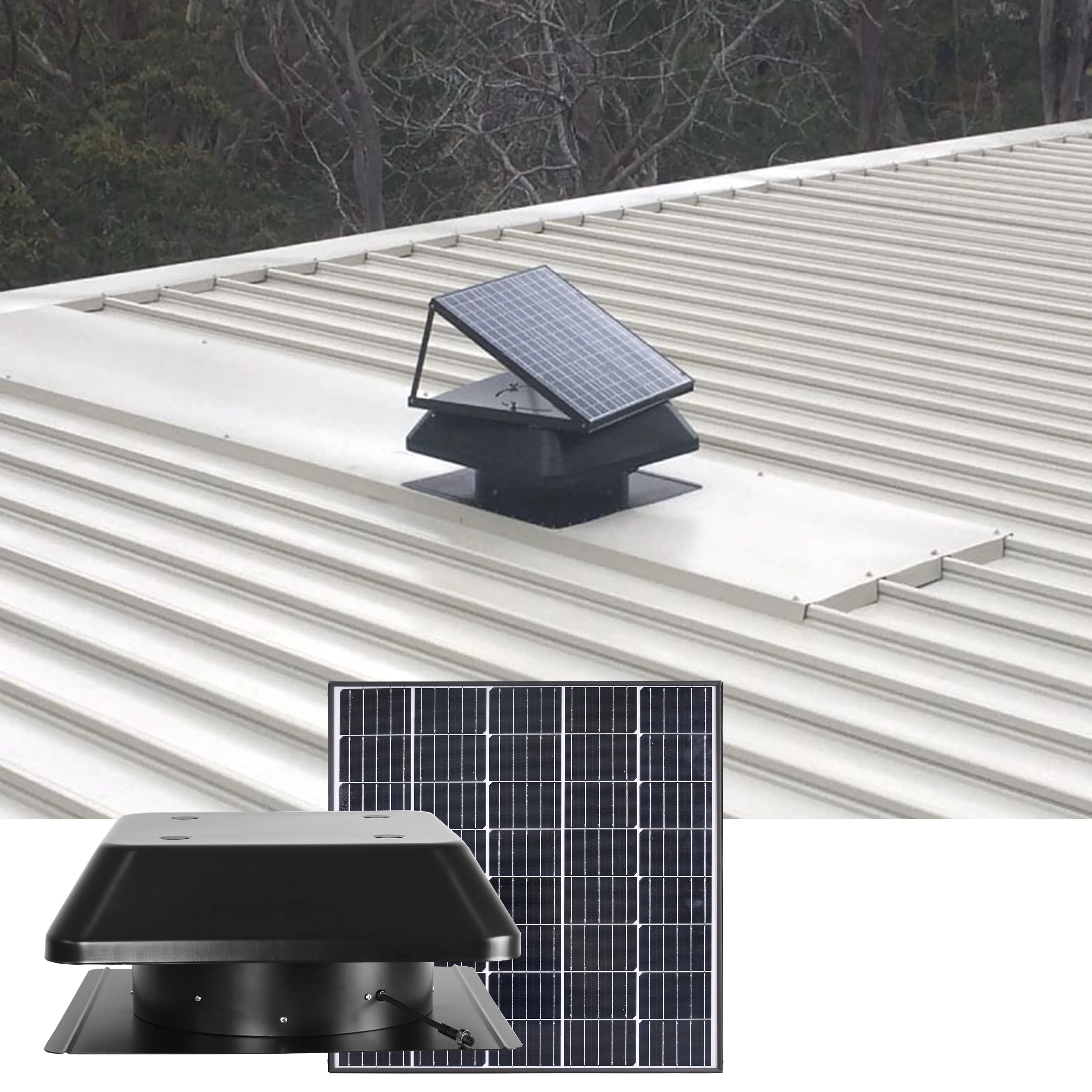 60W Solar Induction Roof Extractor Efficient Ventilation