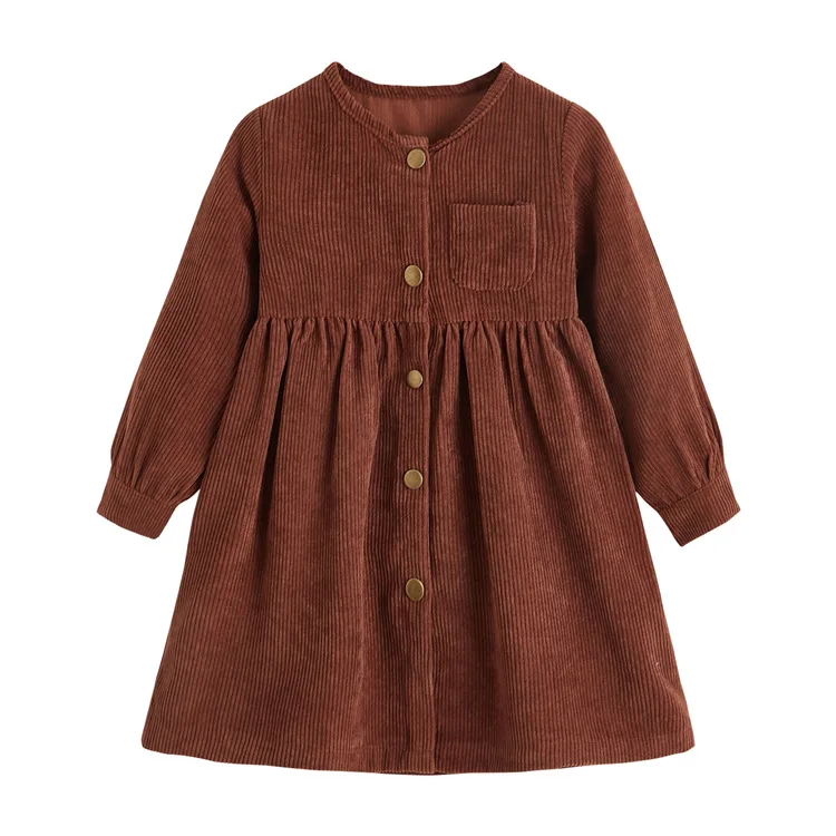Alibaba.com: DIMIDUO R032 Long Sleeve Girl Dress, Corduroy Fabric,  Comfortable and Breathable for Autumn and Spring : Excellent support for  bulk orders and quick sample availability.