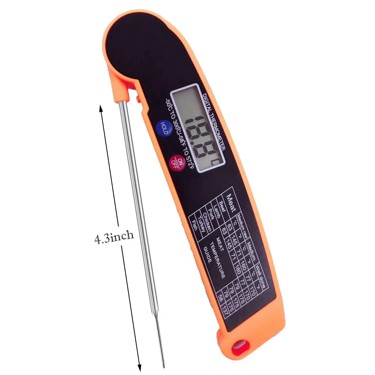 Manufactures Top Seller Accurate Food Electronic Thermometer Barbecue Thermometer Probe Folding Kitchen Thermometer
