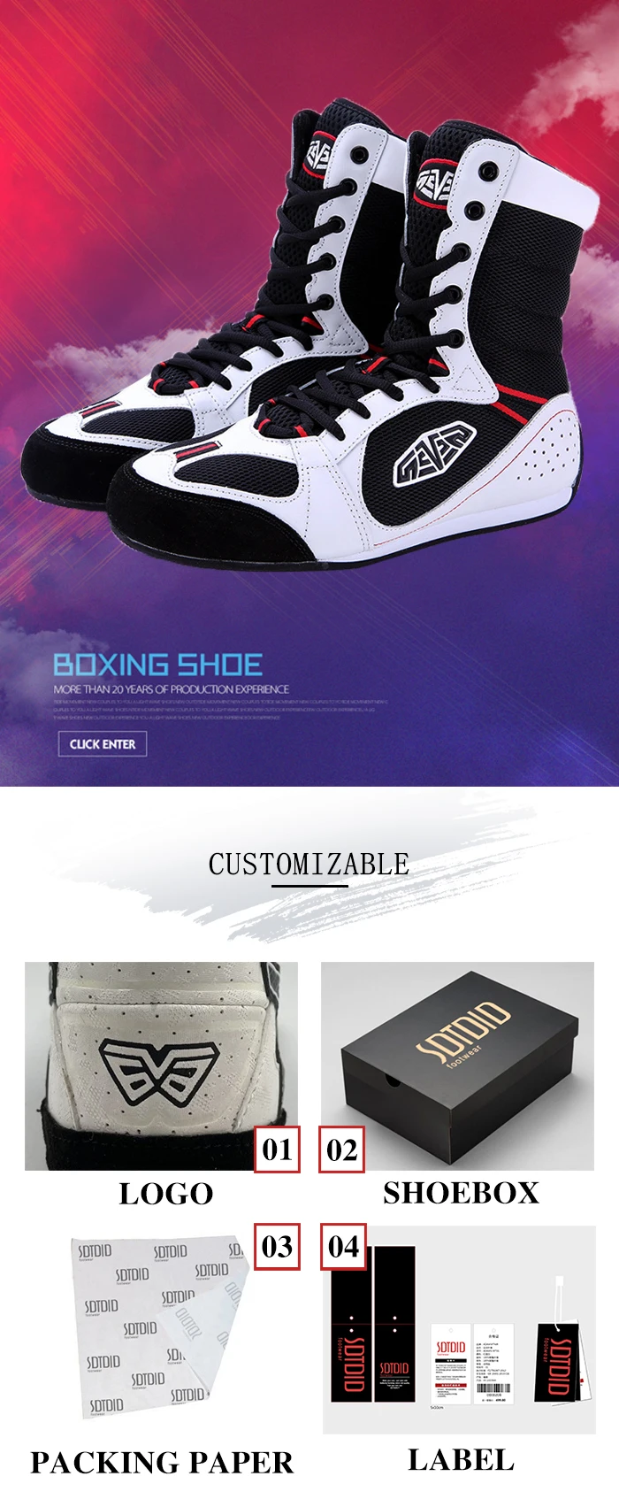 Custom New Design Wholesales Free Samples Professional Sanda