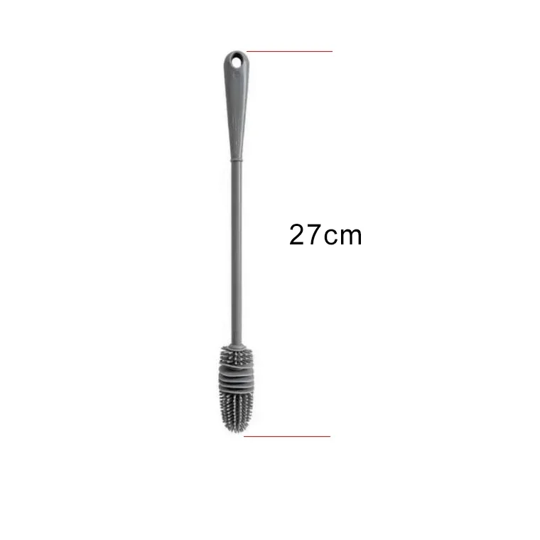 Silicone Milk Bottle Brush Cup Scrubber Glass Cleaner Kitchen Cleaning