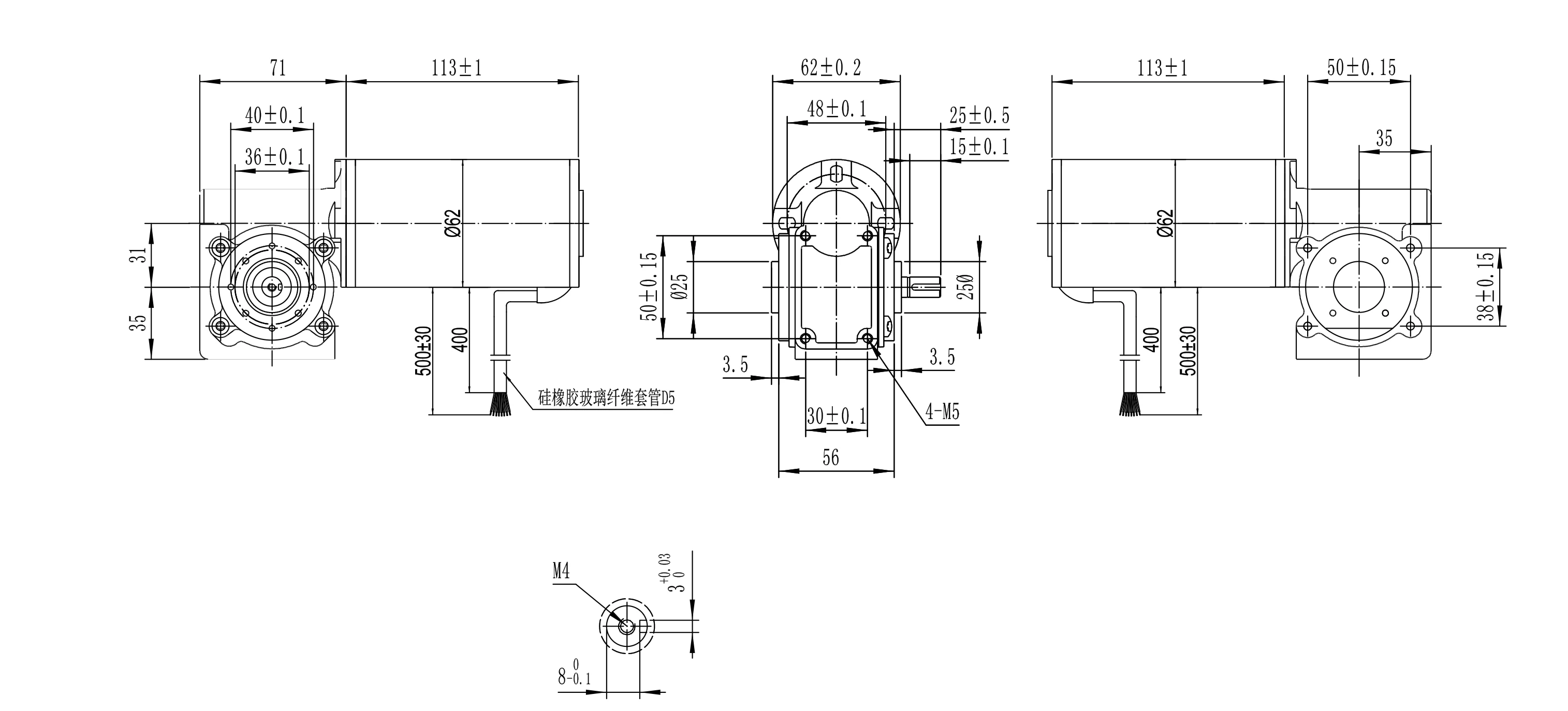 High Torque Factory Price Worm Gear Motor Worm Gearbox Motor 36v Dc