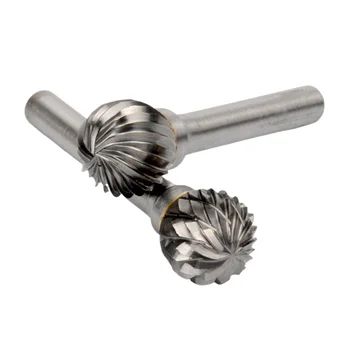 Type D Ball Shape Single/Double Cut 3-8mm Tungsten Carbide Rotary File Burrs with Factory price