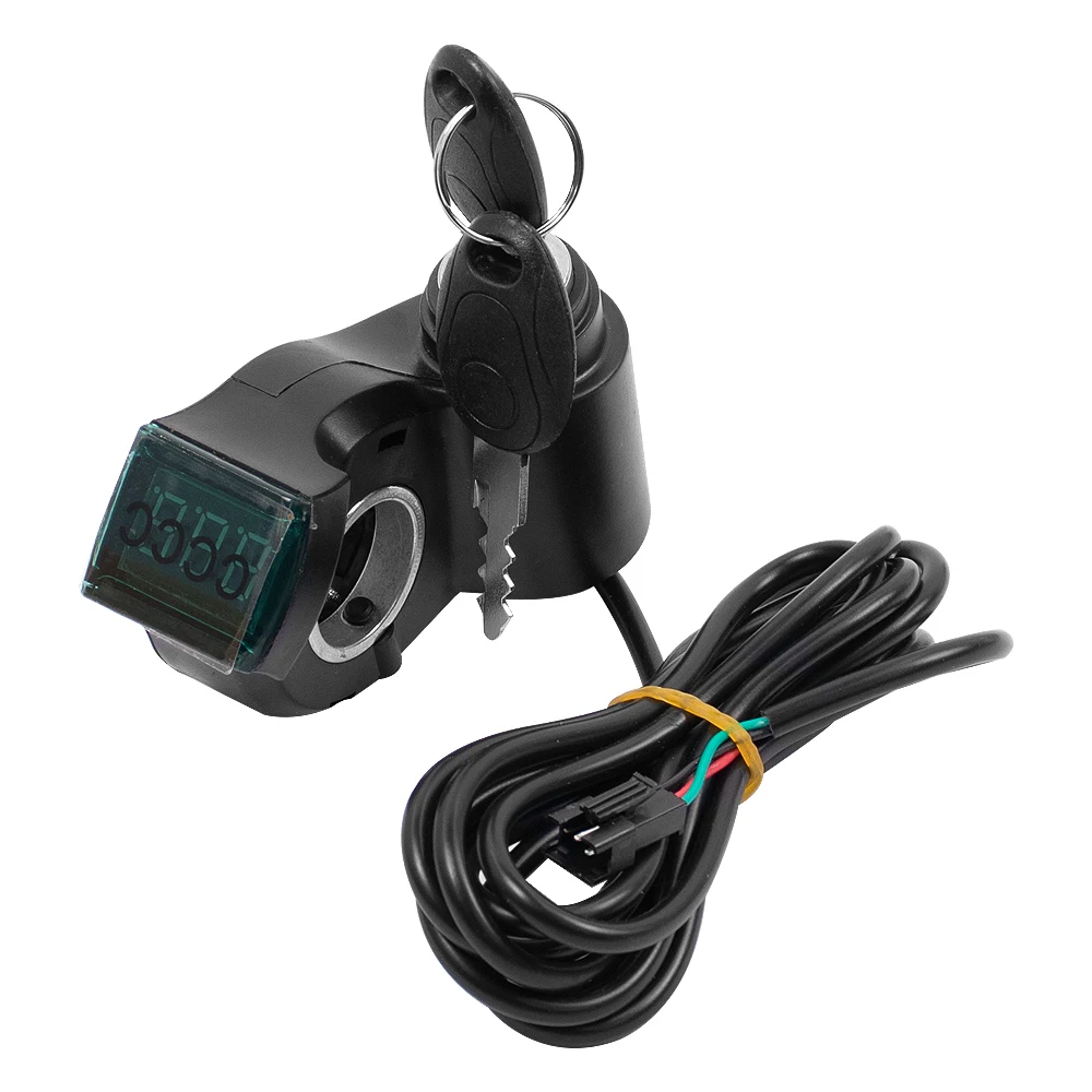Power Key Voltemeter Key Lock Thumb Throttle Voltmeter Digital Voltage Display Switch Power for ZERO 8X 10X 11X Electric Scooter