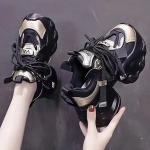 Factory Custom Logo Ladies Casual Sneakers Women's Breathable Sports Shoes Fashion Trend Women Platform Sneakers Shoes