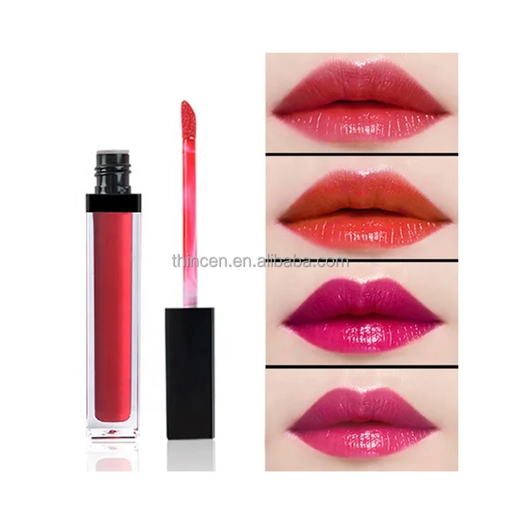 Create Your Logo Lip Makeup Line Pinky Red Glossy Nude Lip Gloss Lipgloss Vendor