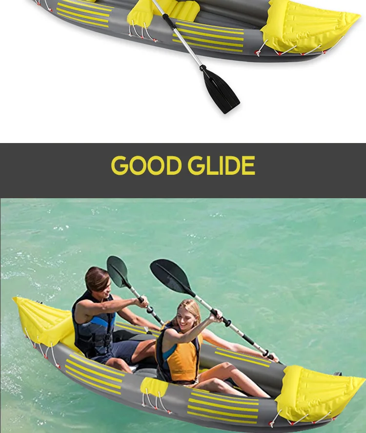 Factory Wholesale Durable Inflatable Kayak 2 Person Inflatable Fishing