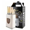 Couteau de boucher beige, style couteau de boucher