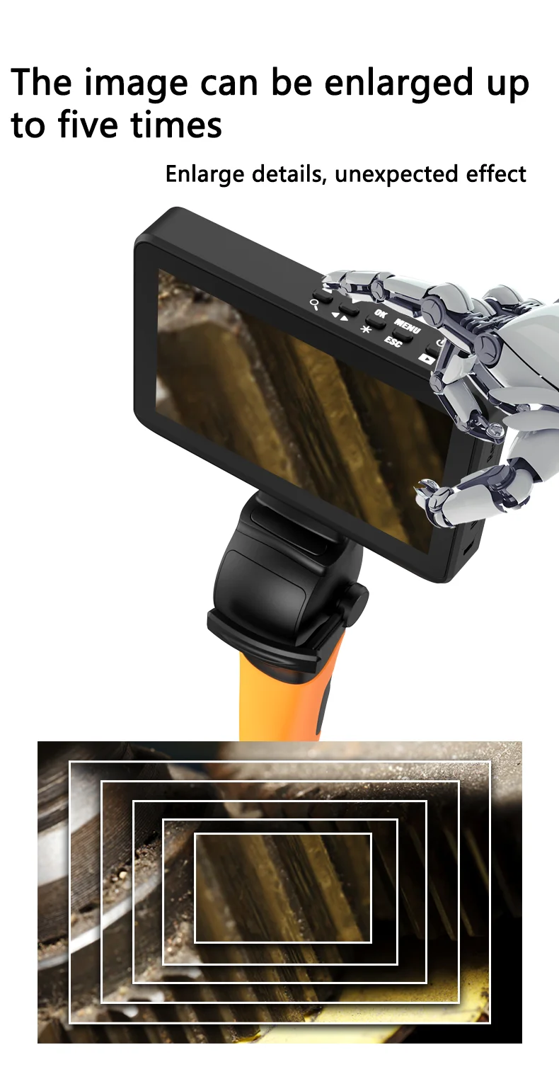 Avanline 4mm 4.5inch 2way Articulating Borescope 4/6mm Industrial