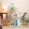 Bibliothèque flottante blanche à trois niveaux