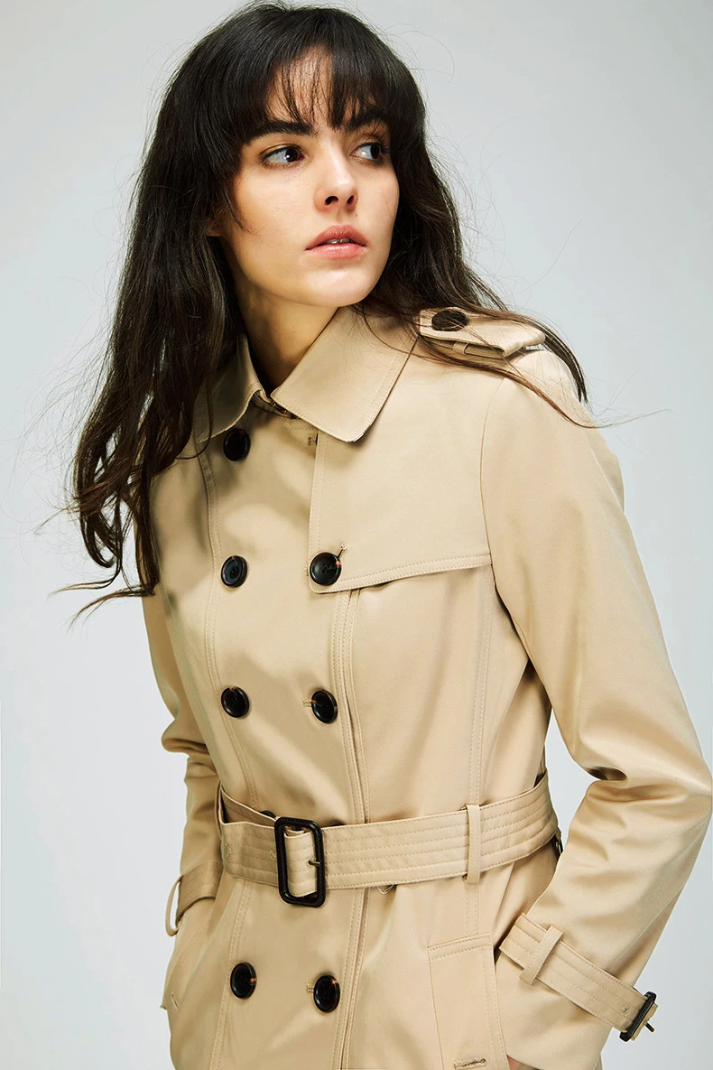 Ladies Red Jacket Women Trench Coats 