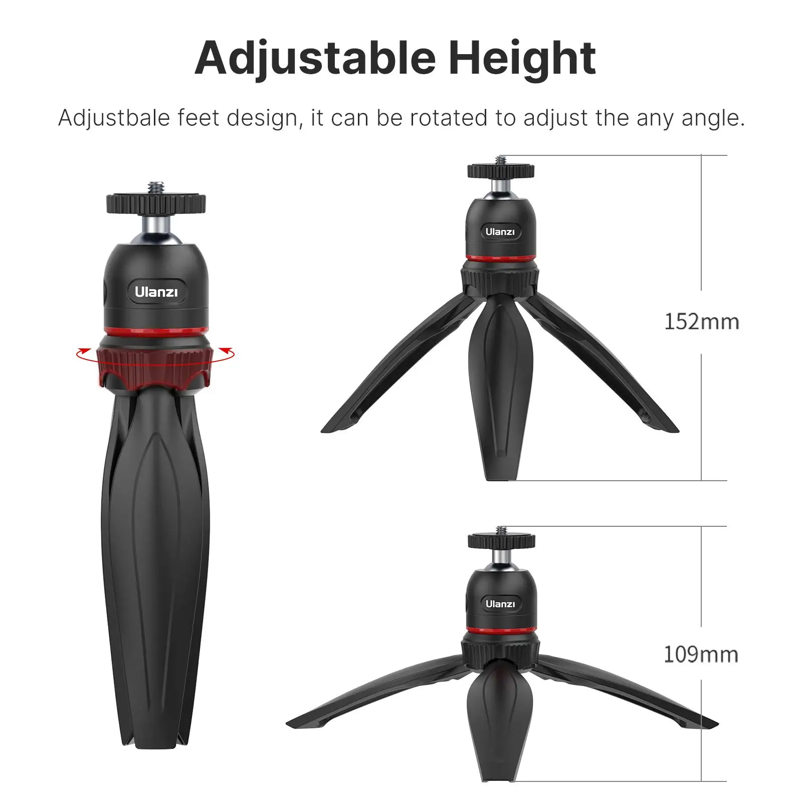 Ulanzi MT-17 камера мини Vlog штатив телефон карманный штатив-Трипод с ручкой Настольный штатив-Трипод стойка для iPhone веб-камеры проектор