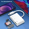 SD/TF/USB 3 en 1 Iluminación blanca