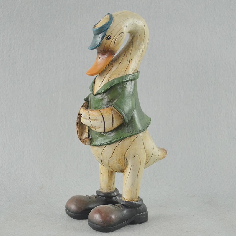 Artificial Custom Multi-type Desktop Decor Gifts Resin Duck Figurines for Sale