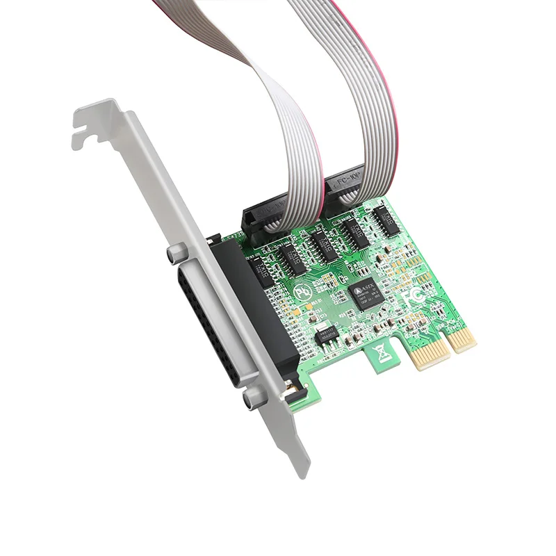 Плата расширения ASIX AX99100 PCI Express на 2 последовательных и 1 параллельный порт, порт принтера RS232, плата PCIe, адаптер