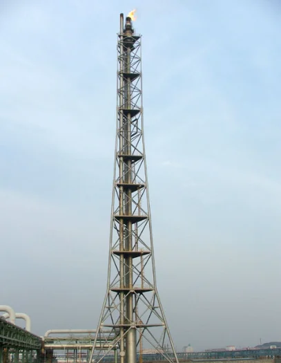 Earthquake-resistant Communication Chimney Tower 4G/5G signal Coverage Corrosion-resistant  for Coastal Petrochemical Plants