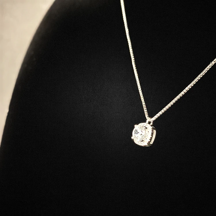 Wholesale Rhodium Plated Fine Jewelry 925 Sterling Silver Dazzling