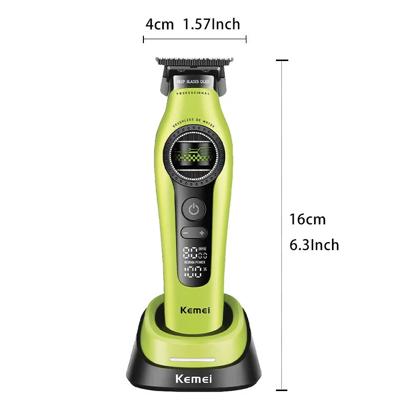 Kemei Km-1595 Outer Motor Rotor Bldc Detail Trimmer New Design