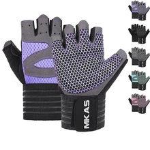 MKAS Half Finger Weight Lifting Workout Glove Fitness For Men Women Best Quality Gym Training Sport Custom Gym Gloves