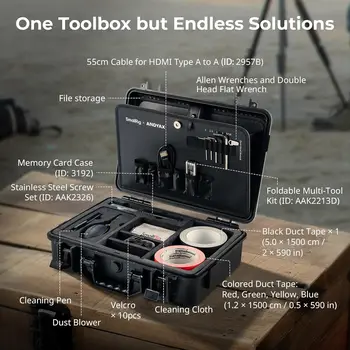 SMALLRIG X Andyax Toolbox for Creators, Camera Tool Box Hard Case Including Assembly Tool Set, Lens Cleaning Set-4562 detail image
