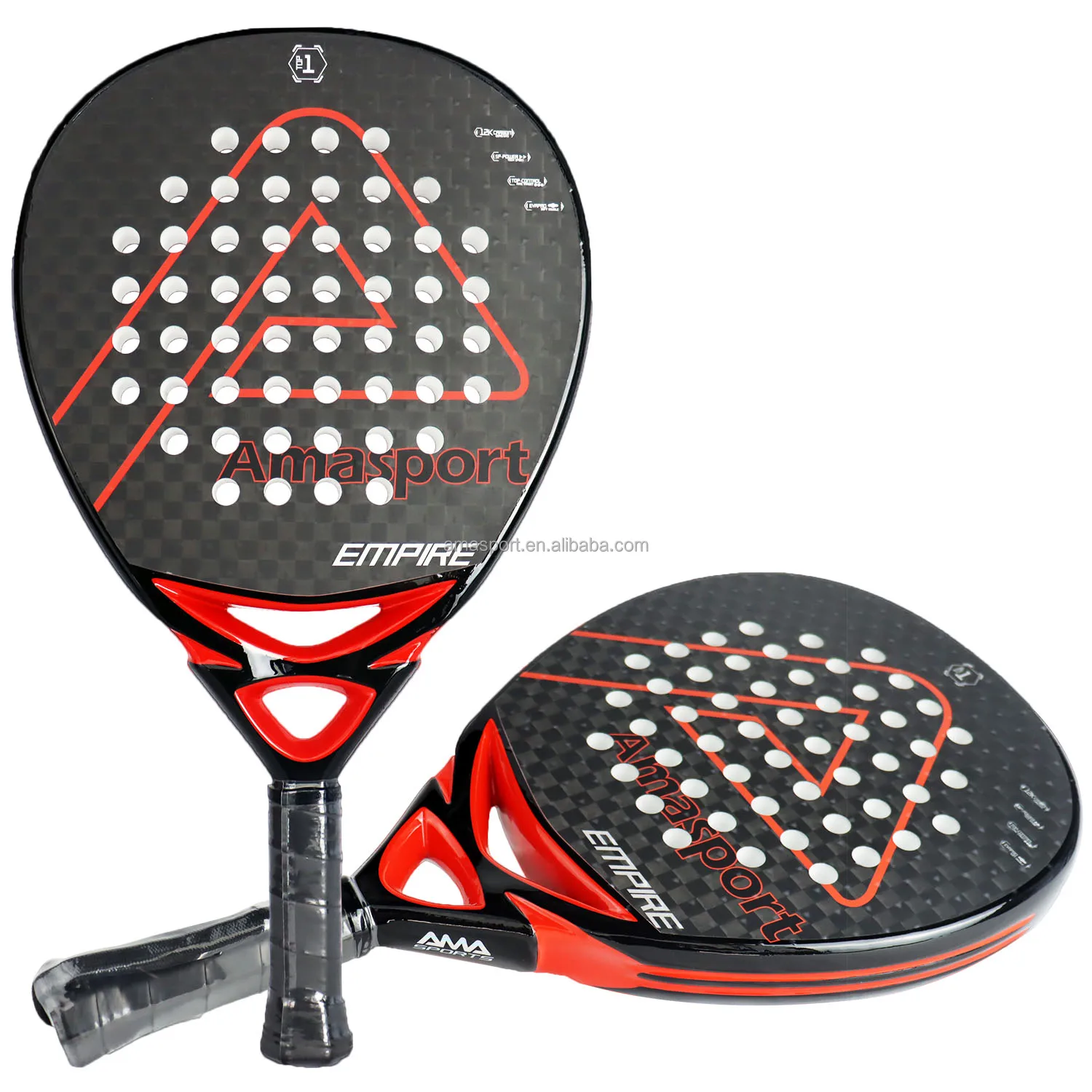 12K Carbon Padel Racket Custom Service Diamond Power Racket