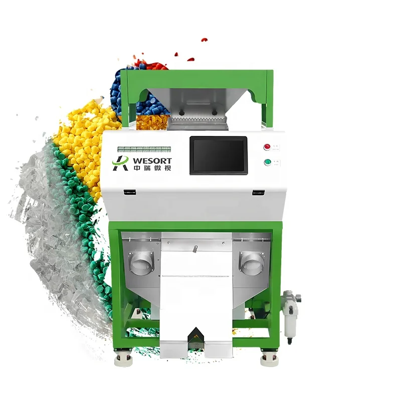 Nir Plastic Color Sorting Machine PCB Plastic Pellet Sorter in Russia Shape Sorting Function