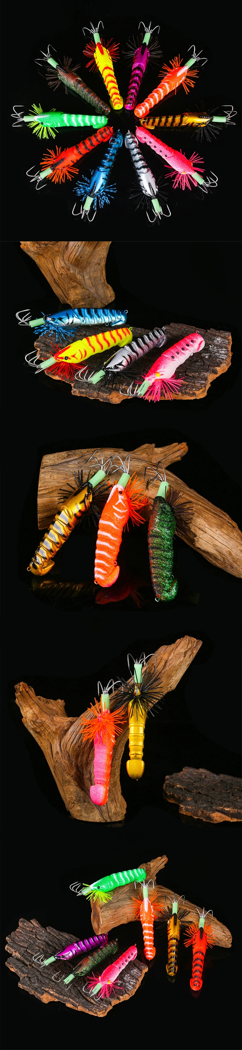 WEIHE 3.5# 21g 10colors Hard Fishing Bait - Lifelike Squid Lures for ...