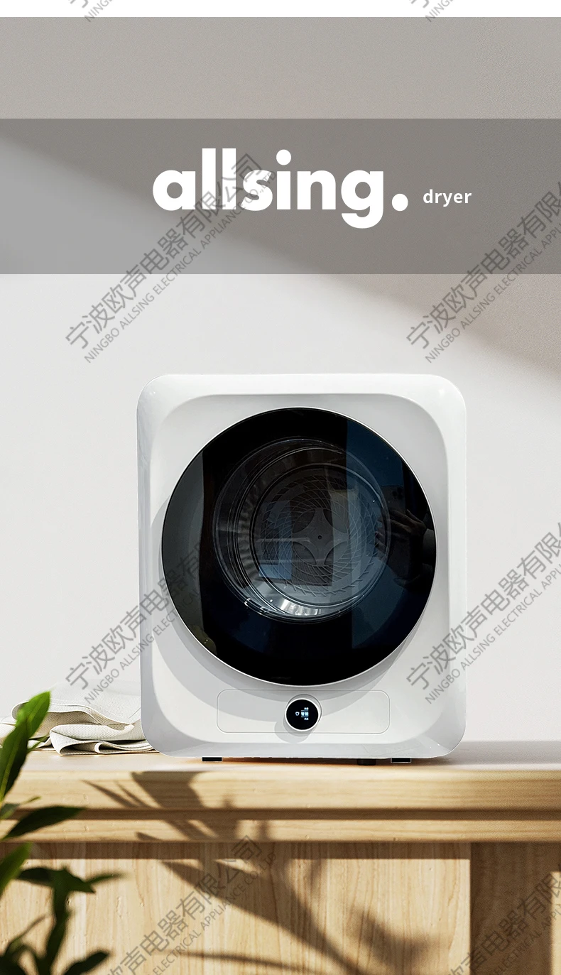 3kg Mini Smart Cloth Dryer Drum Clothes Dryer Portable Clothes Dryer