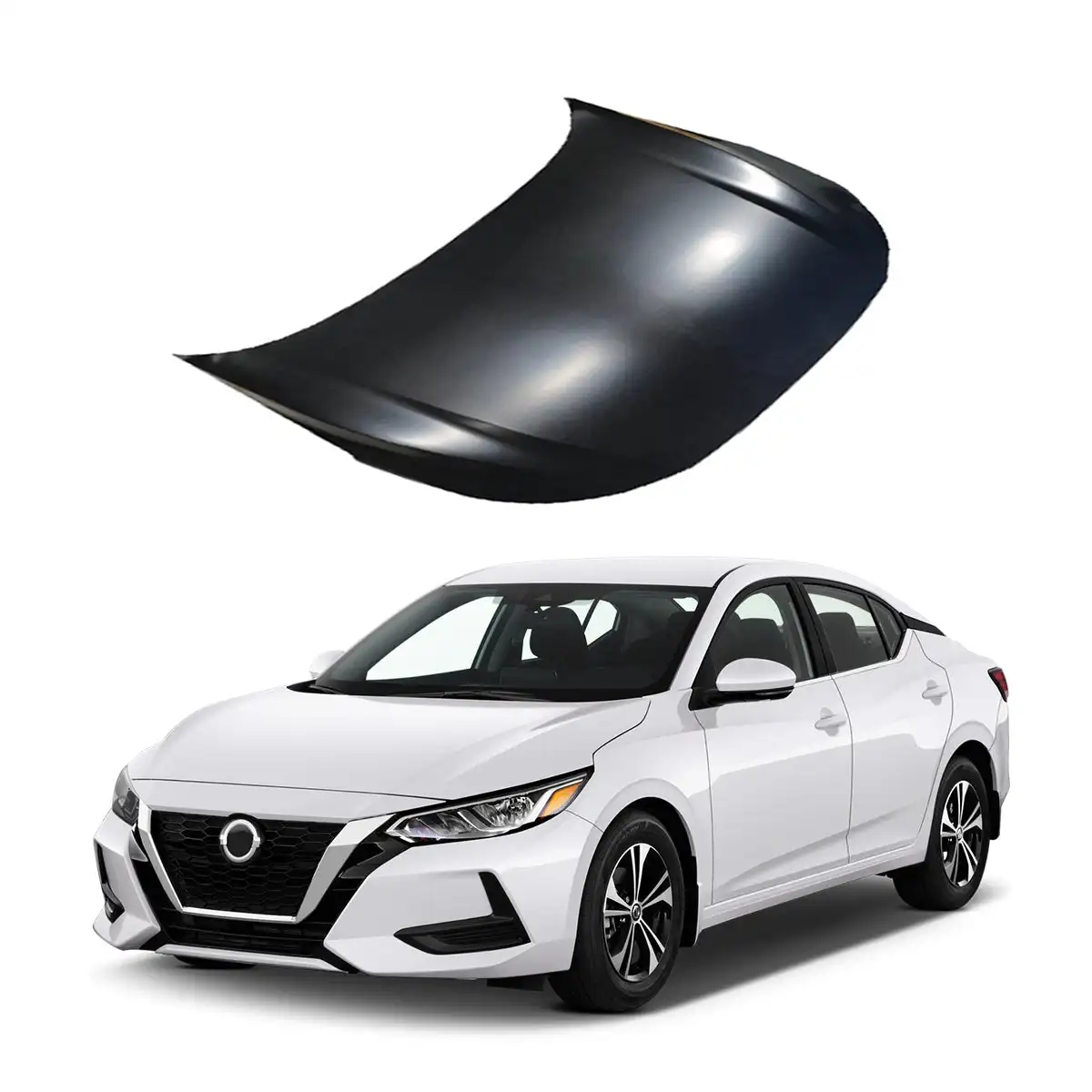 2020-2021 Nissan Sentra Hood Steel Black Car Body Kits Auto Parts Car engine bonnet Hood