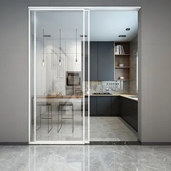 Pvc Folding Modern Design Single Swing Door Interior Swing Sliding Glass Door System Aluminum Door For Kitchen