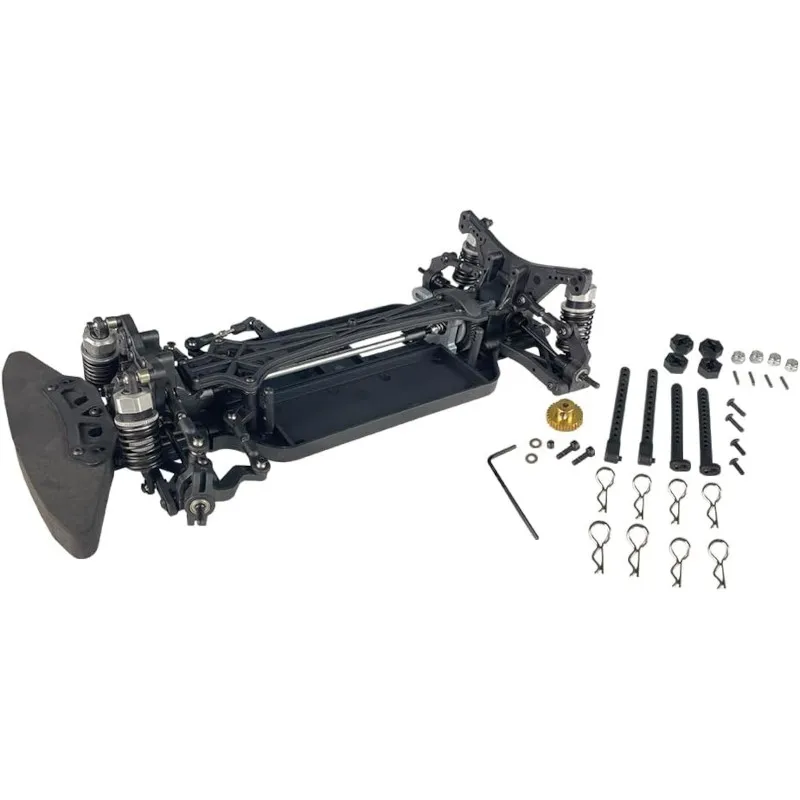 1 10 Scale 4X4 on Road Club Racer Rolling Chassis RC Cars KIT W/o Electronics Parts/Tyres/Body Shell for Sale Hobby Grade Car