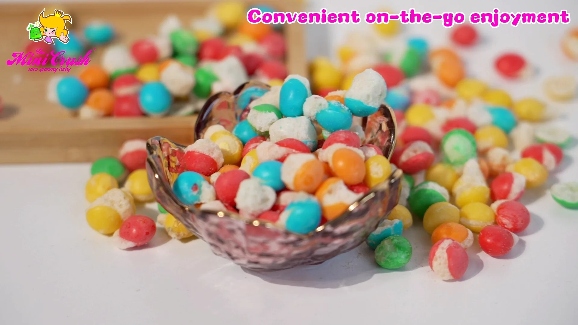 New Item Freeze Dried Candy Rainbow Jelly Beans Mini Jelly Soft Candy