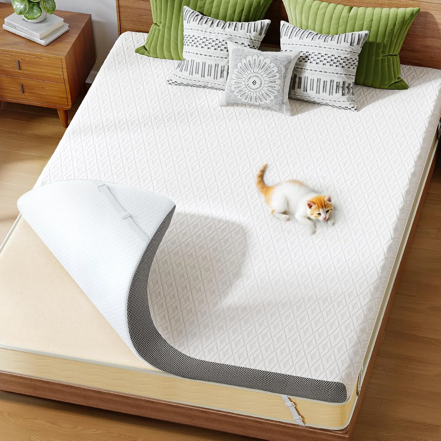 Outdoor Sleeping Memory Foam Mattress Cover Bed Cover with Zipper