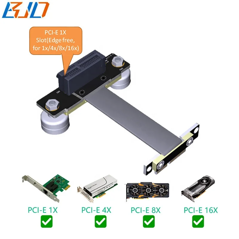 PCIE 4X Cavo di prolunga PCI-Express 3.0 4X aschio a feina Riser