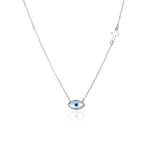 Wholesale High Quality Factory 2026 Hot Sell Silver Devil's Eye Necklace 925 Sterling Silver Necklace Jewellery