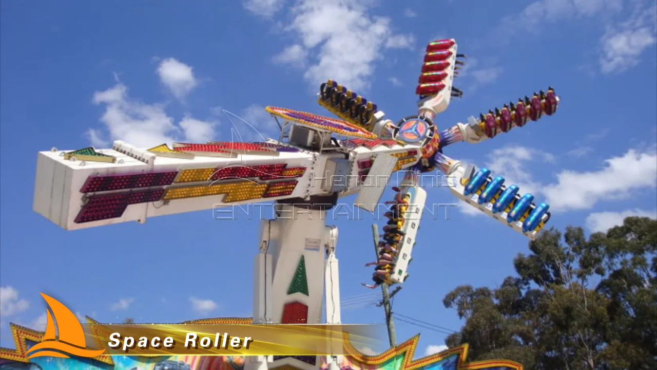 Commercial Space Ride Thrilling Space Roller Rides Popular Carnival High Rides Hot Rides For ...