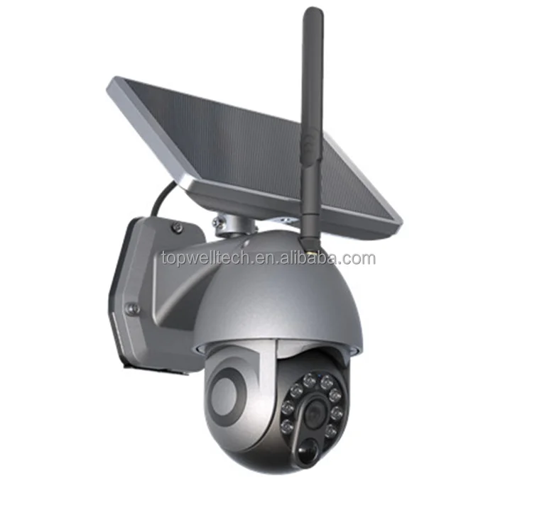 Купольная камера PTZ с ночным видением на солнечной батарее Wi-Fi 4G 4
