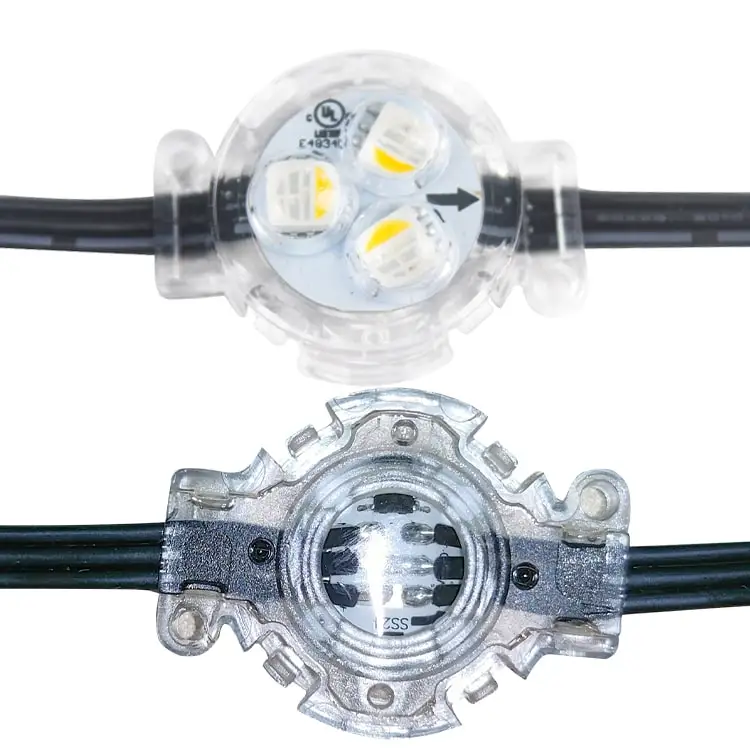 ETOP 30mm Diameter  LED Pixel Point Light Custom RGBW with DC12V IP65 for Outdoor Landscape Use Permanent Source House