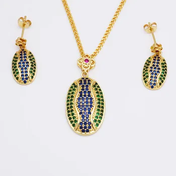 Trending Products 2022 New Arrivals Fashion Elegant Dubai Jewelry Sets Indian 18K gold Plated Jewellery Set for Women