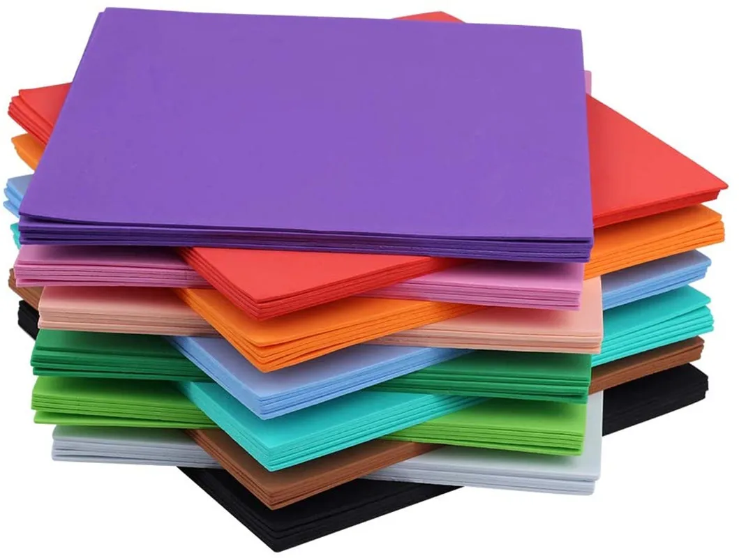 
 Color EVA Foam Sheet A4 33X49CM 50*70CM  1mm 2mm 3mm 4mm 5mm 6mm 7mm 8mm 9mm 10mm Thick  