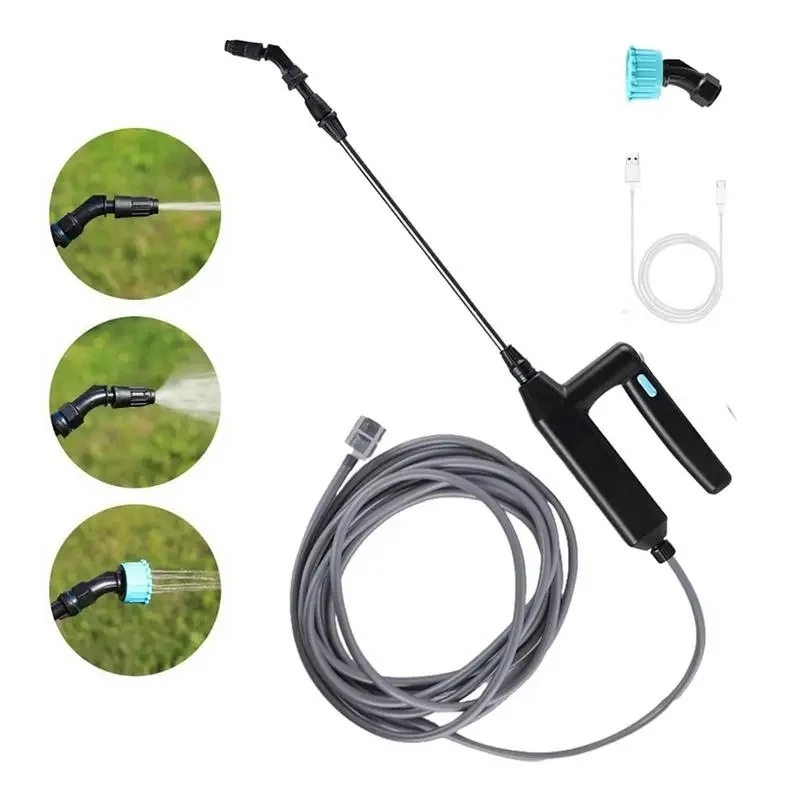 Rechargeable Battery Operated Telescopic Spray Wand Portable Automatic Electric Garden Planting Sprayer with 3 Adjustable Nozzle