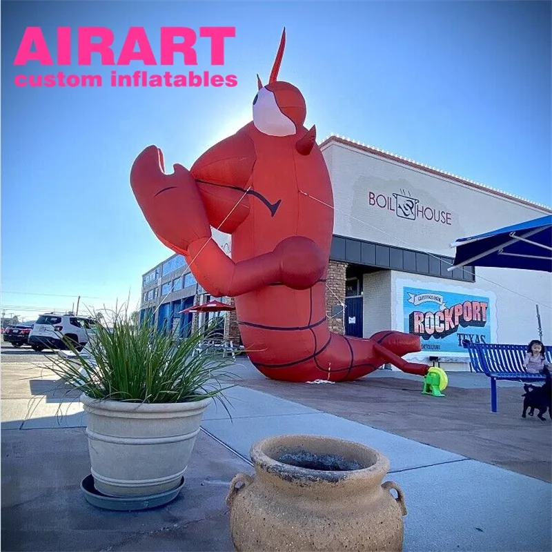 Flotteur Gonflable Homard 160 X 95 X 25 Cm – Bouée Piscine Géante – Déco Plage Été – PVC Résistant – Cadeau Amusant Adulte Enfant