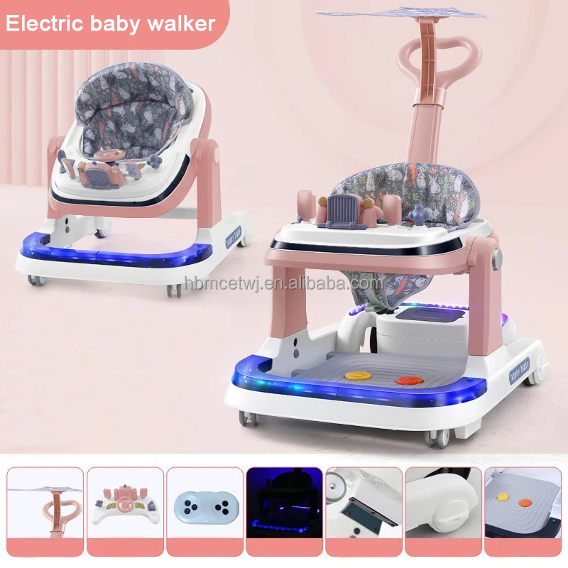 Height Adjustable Multi-functional Baby Electric Walker / Electric Baby Walker with Remote Control