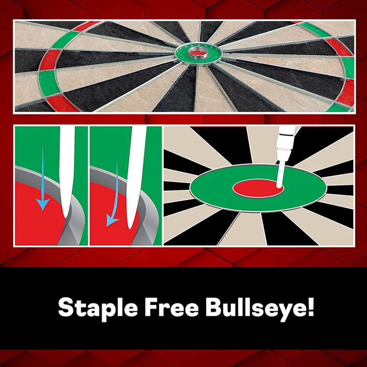 Professional Wholesale Sisal Bristle Blade Dart Board With Stainless