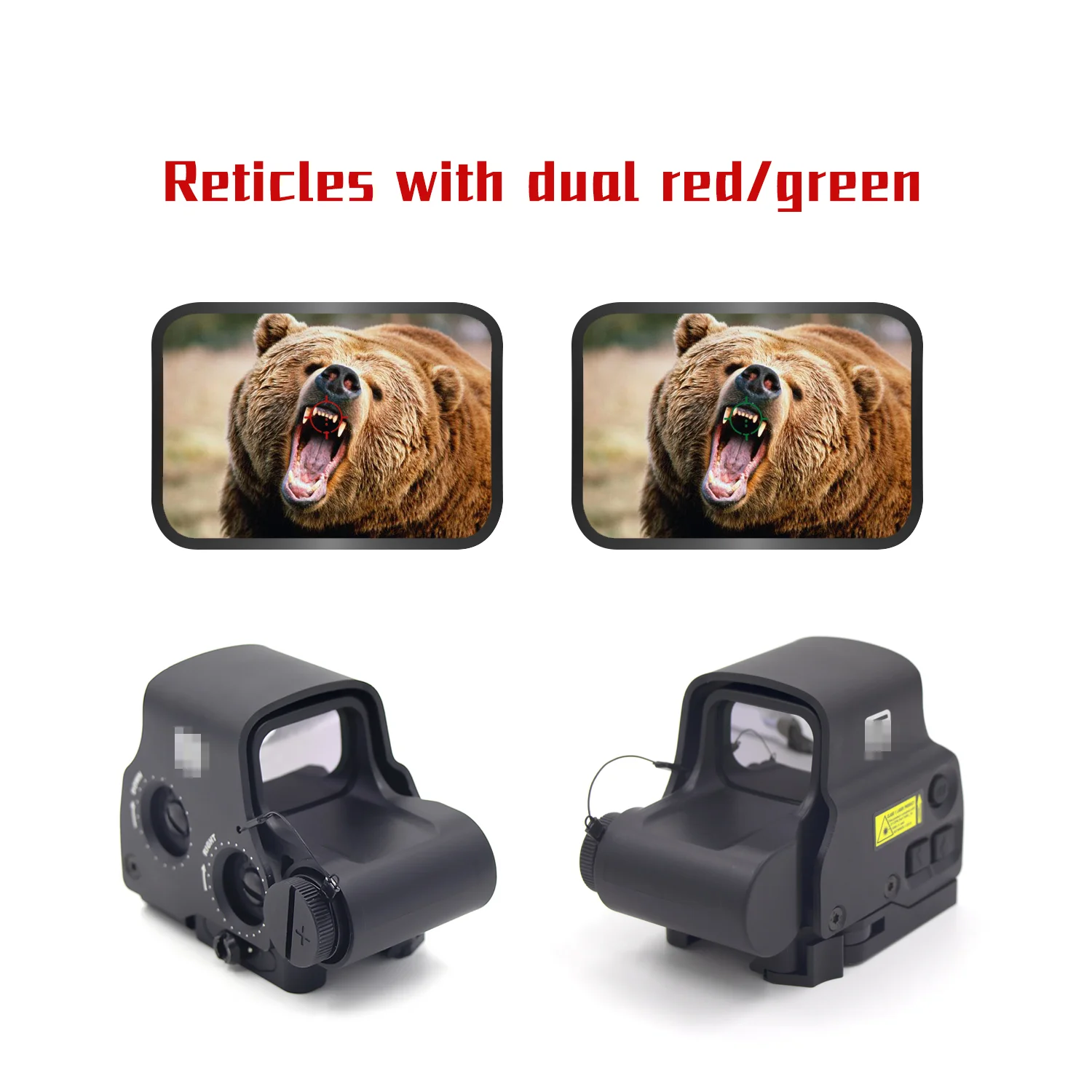 Регулируемый прицел высоты с шипами 558, голографический прицел с красной и зеленой точкой