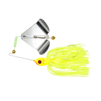 CHEERY PVC & Metal Bladed Jig Spinnerbait Fishing Lure for Ocean Boat River Lake & Stream-15g Bass Jig – Metal Jig – view 2