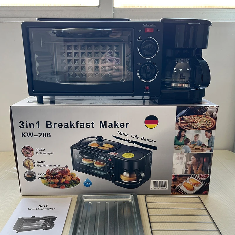 Ln Stock 3 em 1 Food Three One Makers Foshan 5 4 3 em 1 3 em Máquina de café da manhã