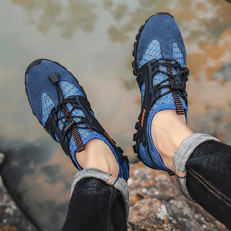 2022 Summer Elastic Quick Dry Aqua Shoes Unisex Swimming Water Wading Shoes Men Upstream Swimming Shoes Beach Barefoot Slippers