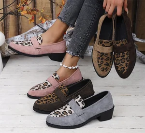 New Styles Ladies Loafers Custom Microfiber Fashion Comfortable Flat Girls Shoes for Women