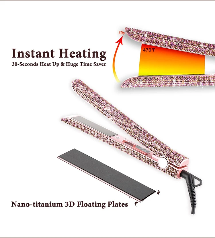 Unique Style And Top Quality Mini Hair Straighteners Custom Logo Flat Irons Professional Hair Straightener